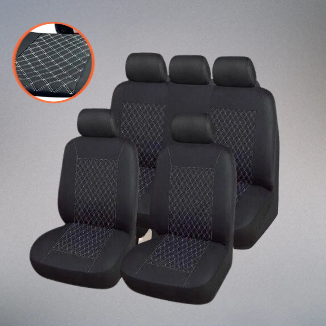 SET DE FORROS DE CUERINA 5 ASIENTOS MODELO PREMIUM