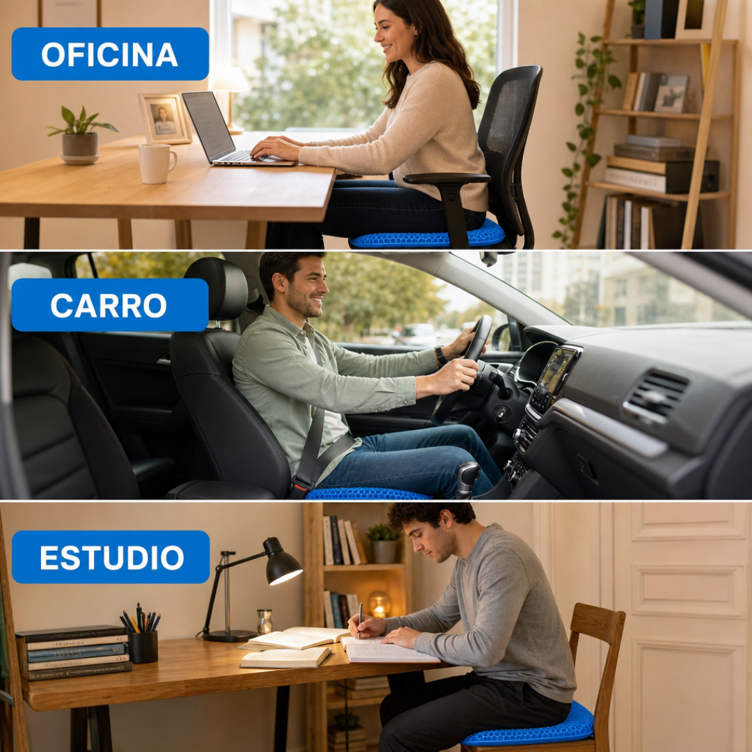 Asiento Ergonómico - Siéntate sin castigar tu espalda