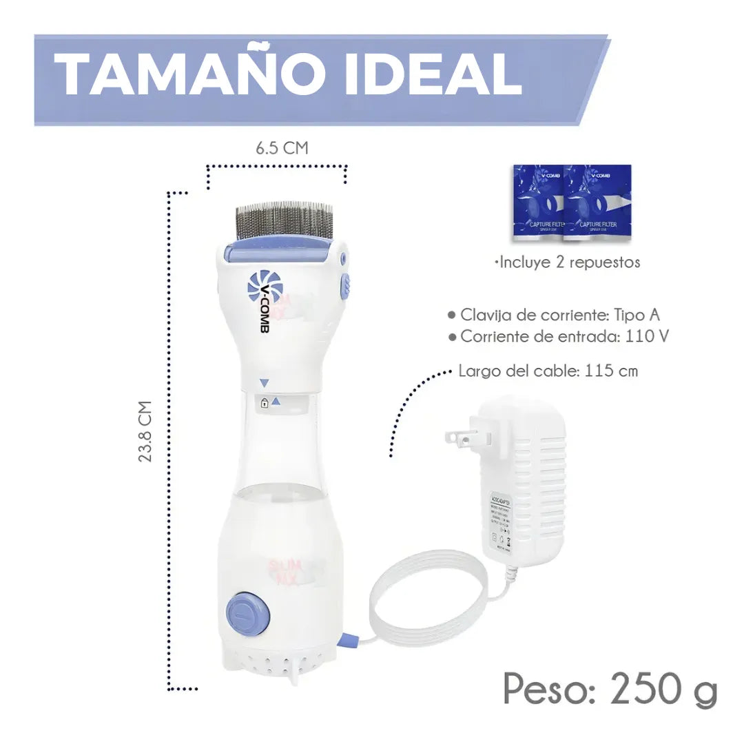 Cepillo Elimina Piojos y Liendres