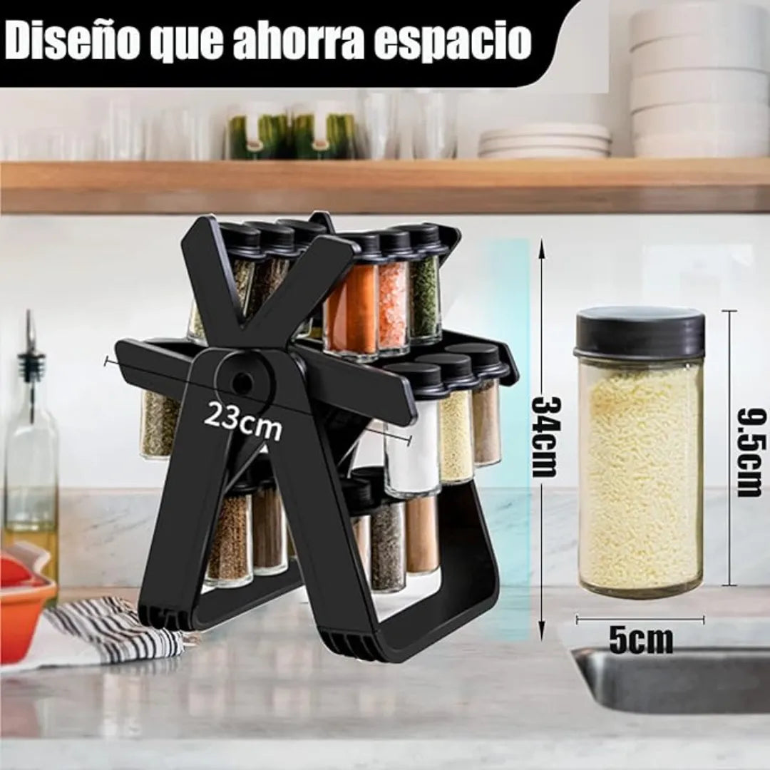 SazónRack — Organizador Giratorio de Condimentos