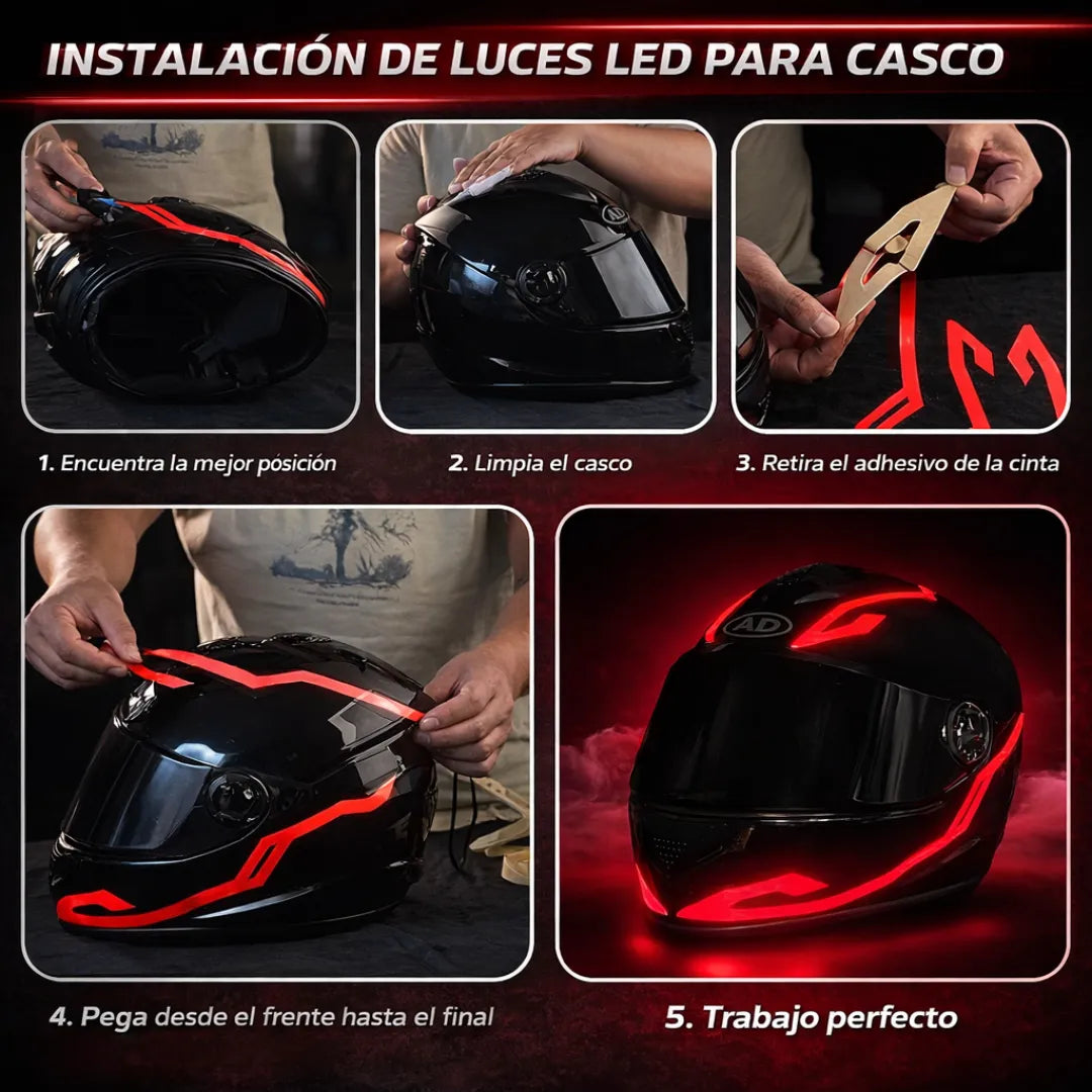LUZ LED PARA CASCO: HAZTE NOTAR EN LA VÍA