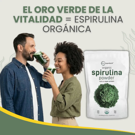 Organic spirulina powder