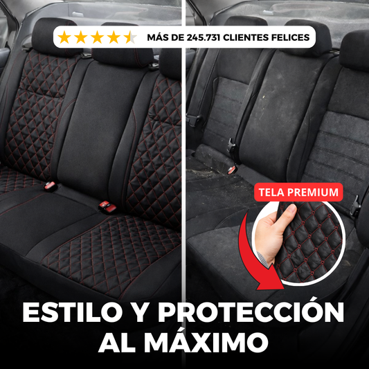SET DE FORROS DE CUERINA 5 ASIENTOS MODELO PREMIUM