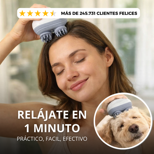 Masajeador portátil: Para cuero cabelludo y cuello