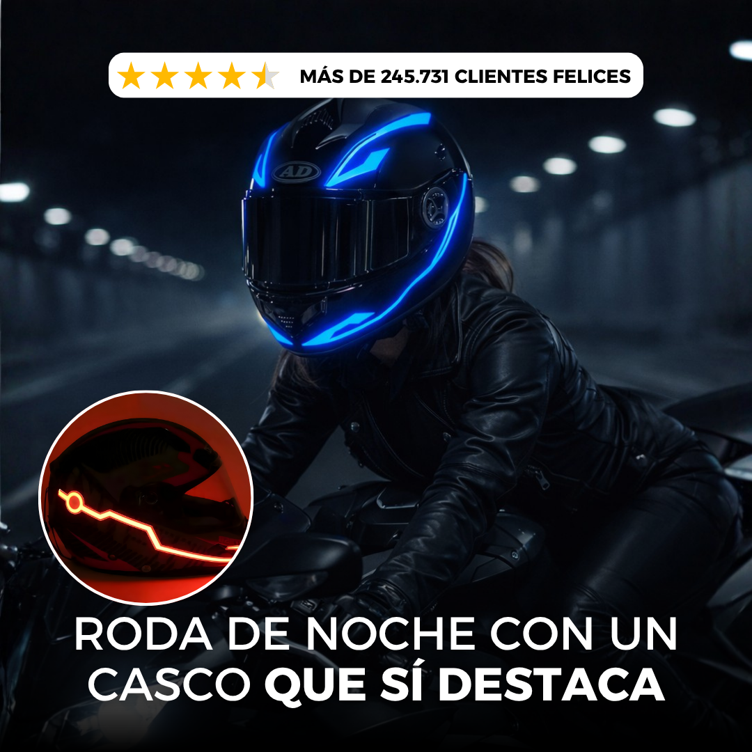 LUZ LED PARA CASCO: HAZTE NOTAR EN LA VÍA