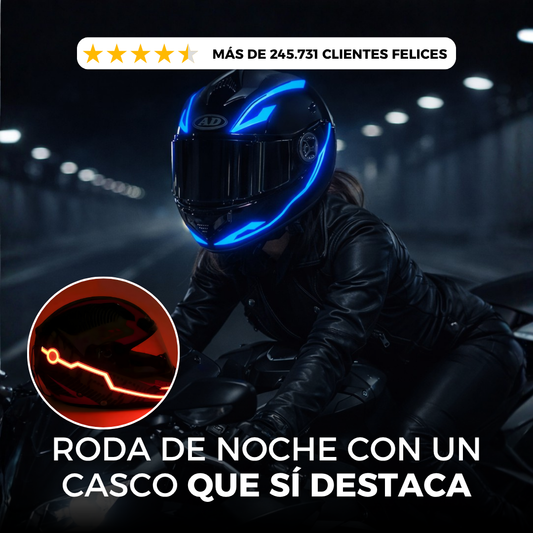 LUZ LED PARA CASCO: HAZTE NOTAR EN LA VÍA