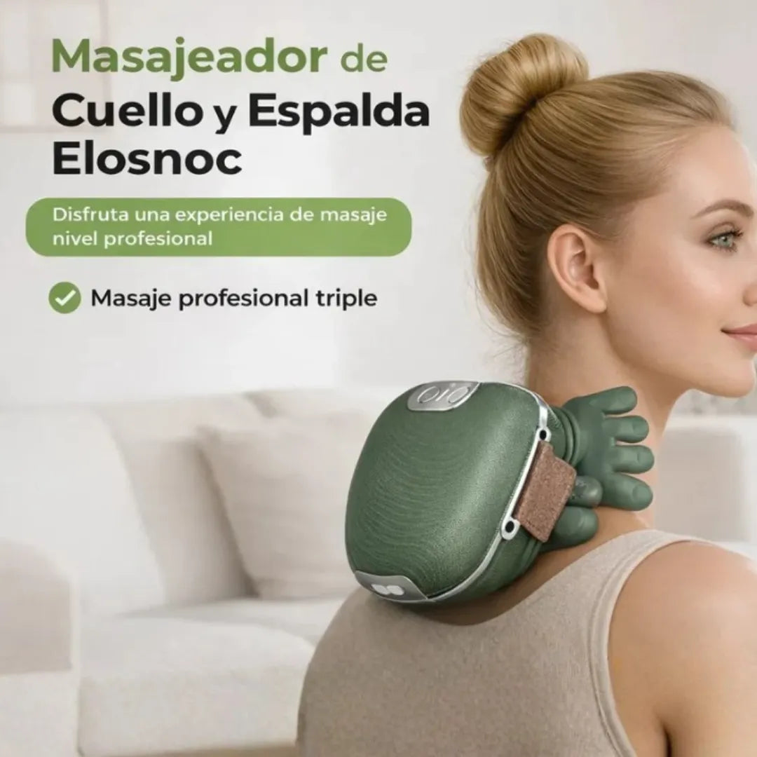 Adiós tensión del cuello: masaje profundo + calor inteligente