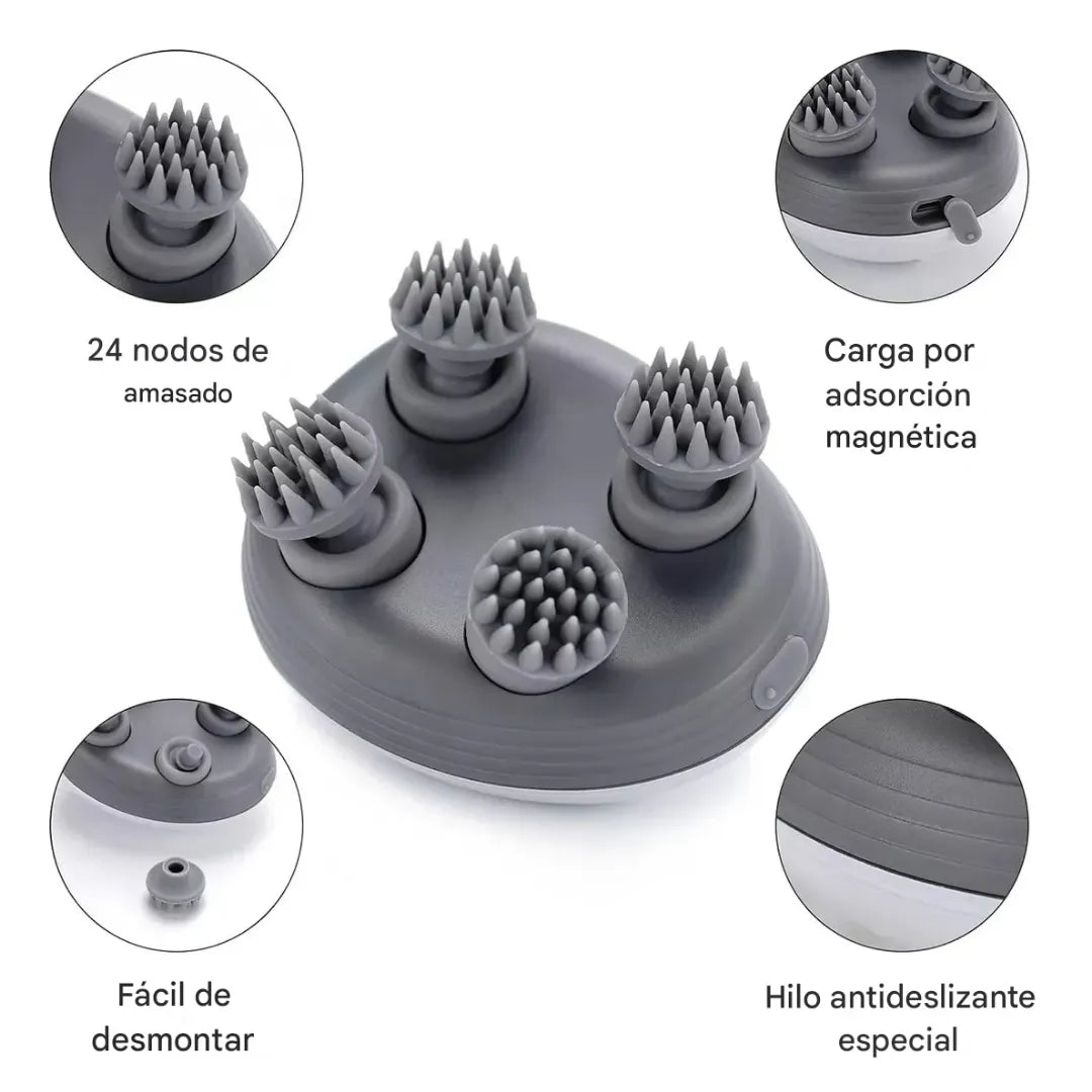 Masajeador portátil: Para cuero cabelludo y cuello