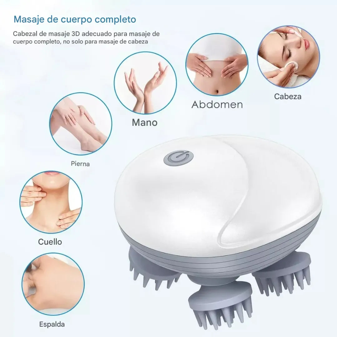 Masajeador portátil: Para cuero cabelludo y cuello
