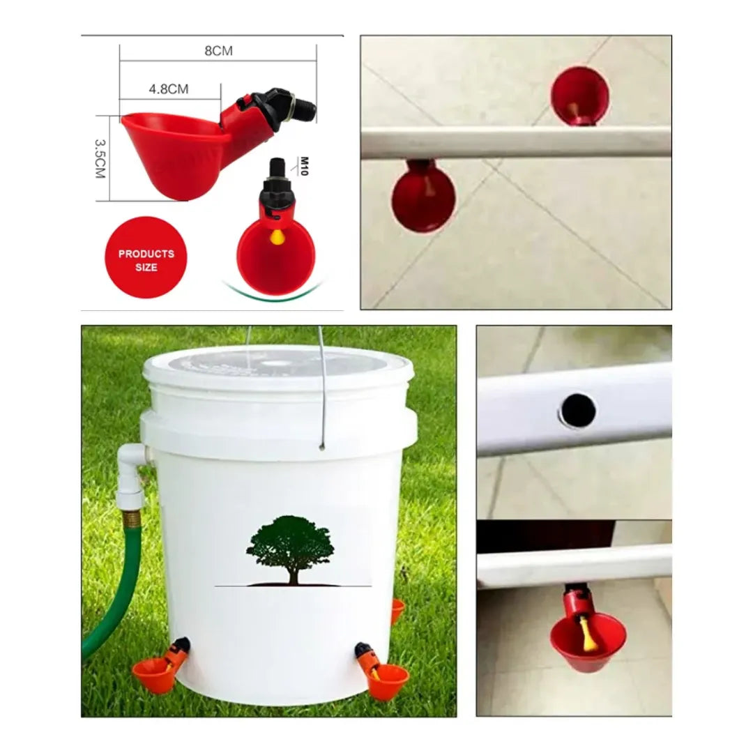 Agua Siempre Lista: Bebedero con niple para Aves