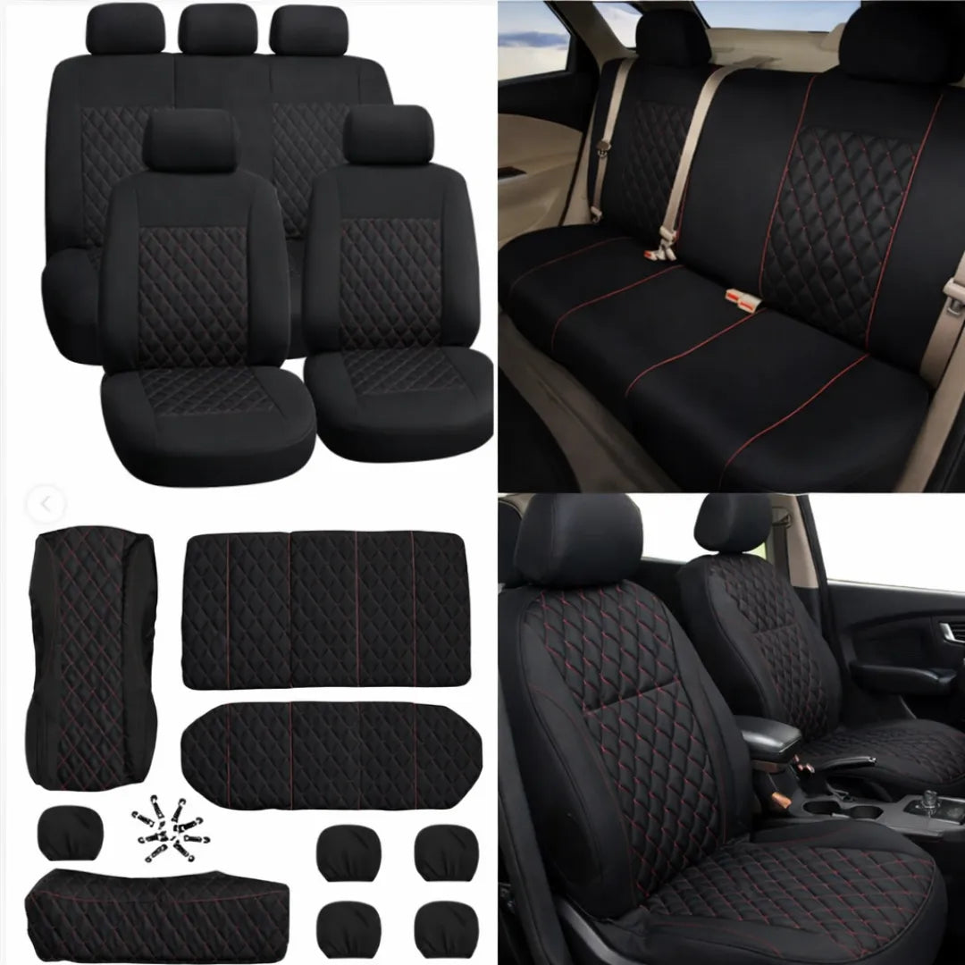 SET DE FORROS DE CUERINA 5 ASIENTOS MODELO PREMIUM