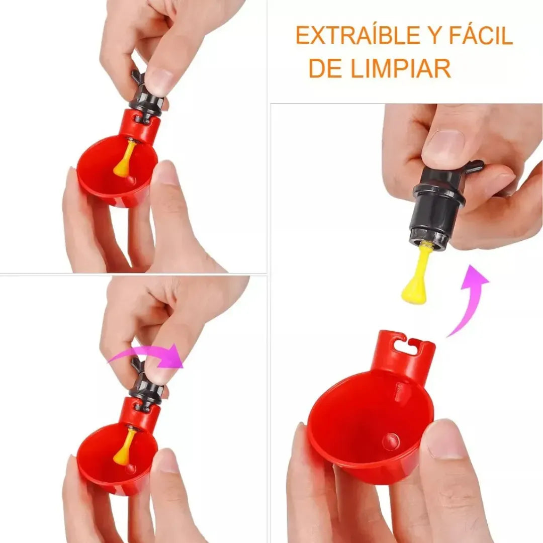 Agua Siempre Lista: Bebedero con niple para Aves