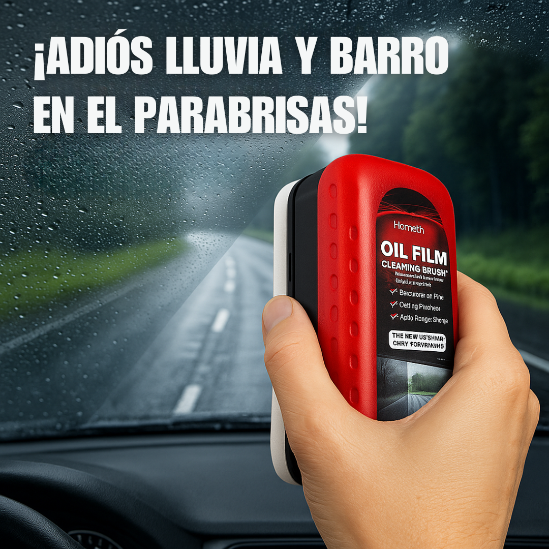 Cepillo Limpiador de Vidrio + Liquido