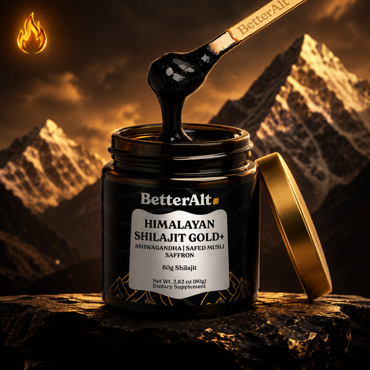 BetterAlt Shilajit Gold+ Más fuerza, deseo y confianza masculina