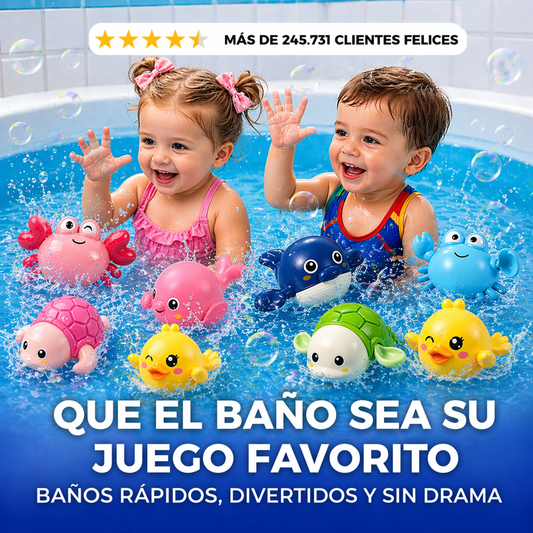 SET X5 DE JUGUETES DE BAÑO: diversión sin berrinches