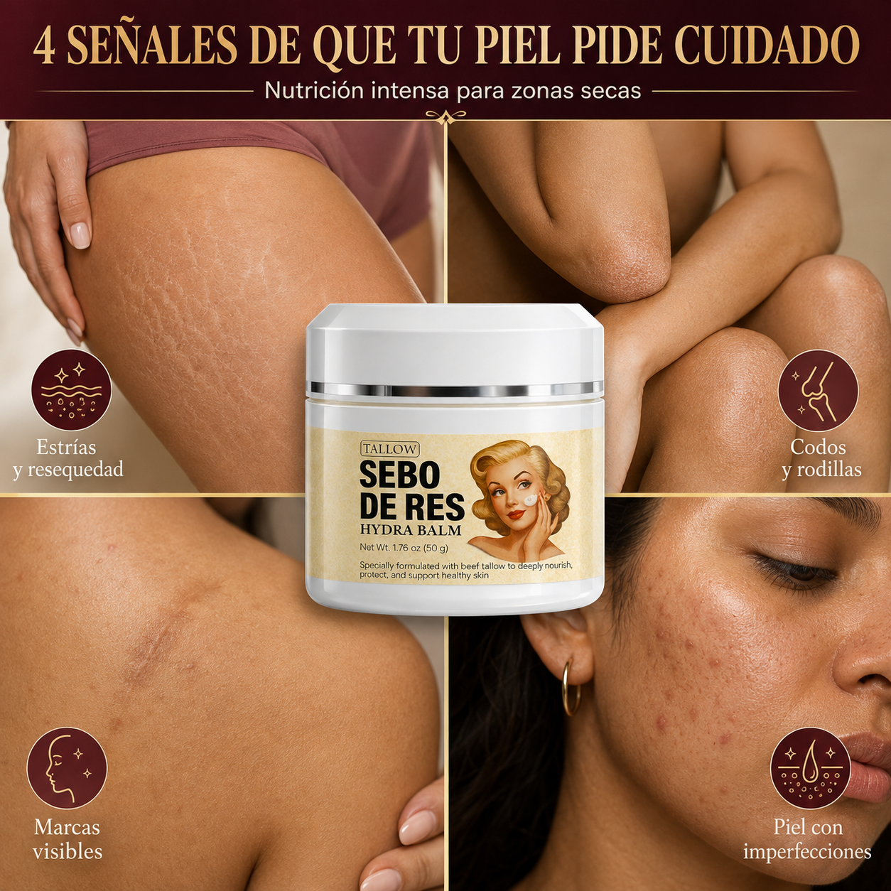Sebo de Res: El Remedio Ancestral para las manchas, el acne y las estrias
