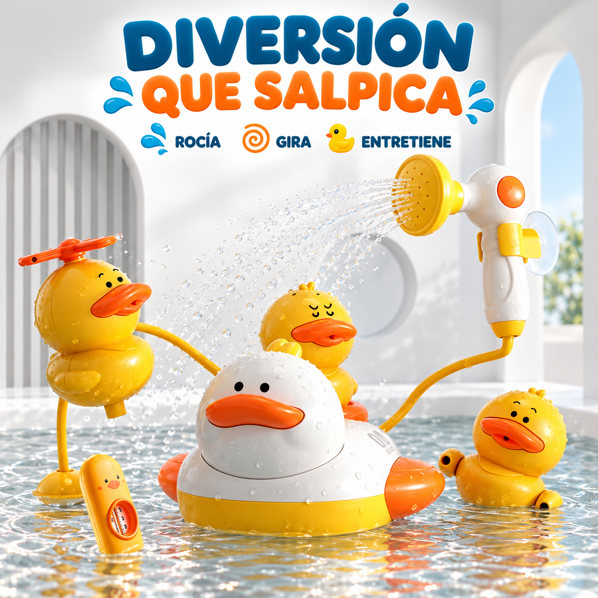 PATO ROCIADOR INTERACTIVO