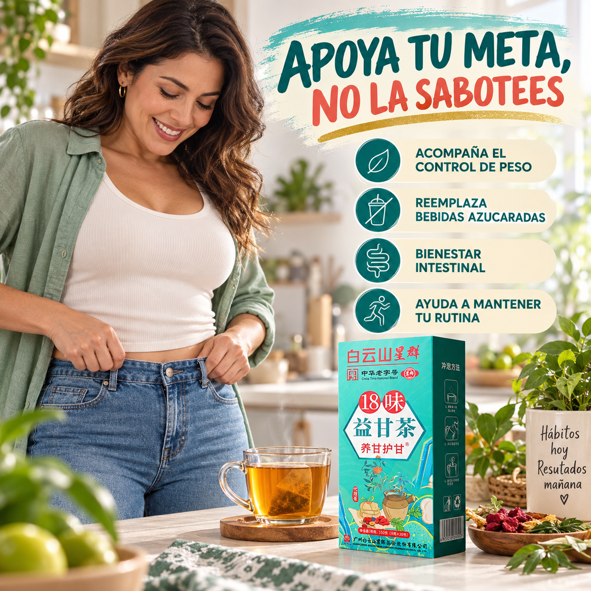 TÉ HERBAL CHINO X30: CAMBIA TUS HÁBITOS, TRANSFORMA TU FIGURA