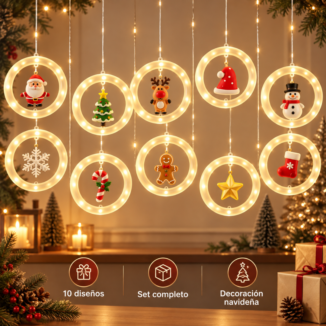 Cortina de Luces Navideña Deluxe