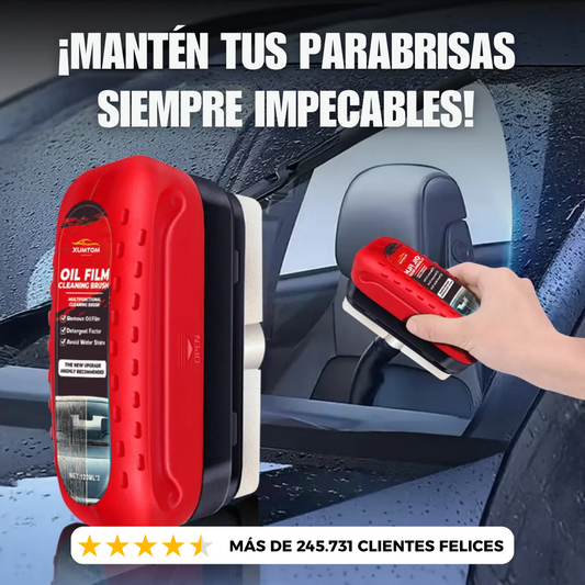 Cepillo Limpiador de Vidrio + Liquido