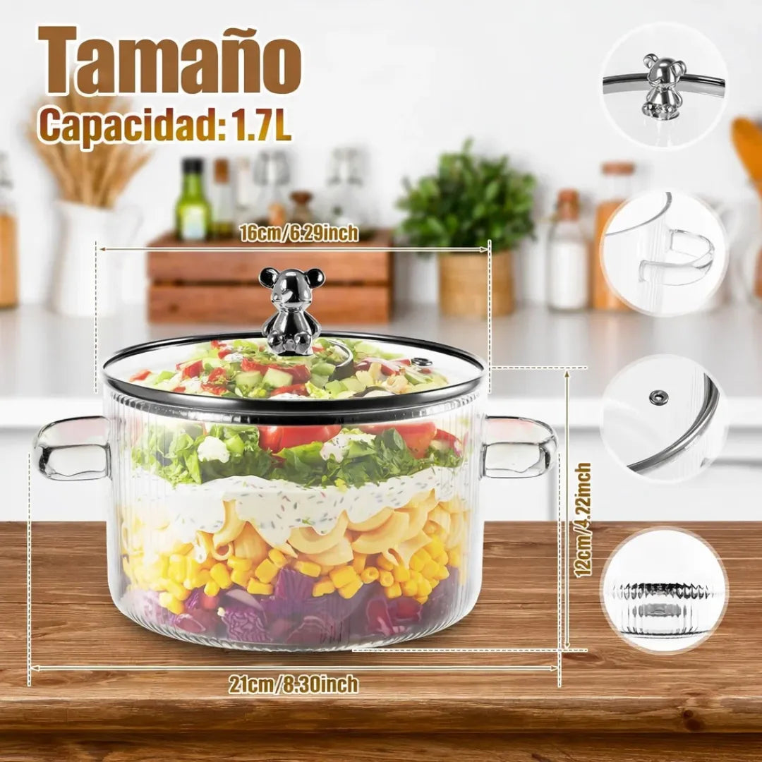 Glass Pot - Olla de Vidrio 1.7L