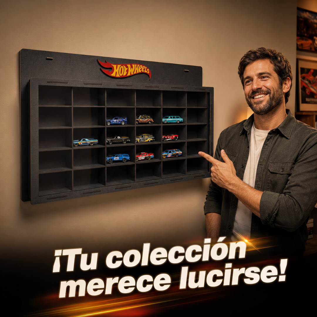 Exhibidor legendario Para 30 autos coleccionables