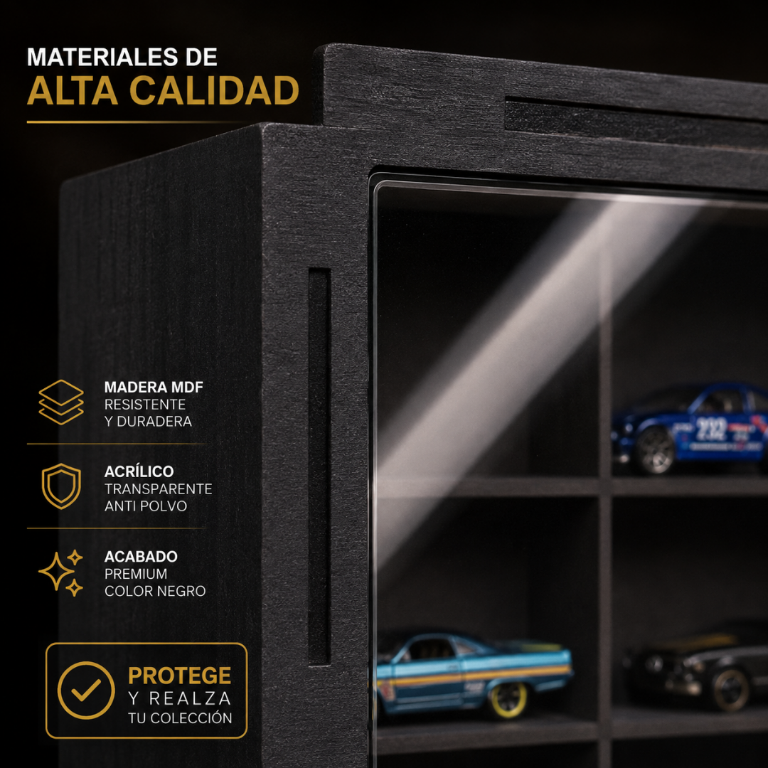Exhibidor legendario Para 30 autos coleccionables