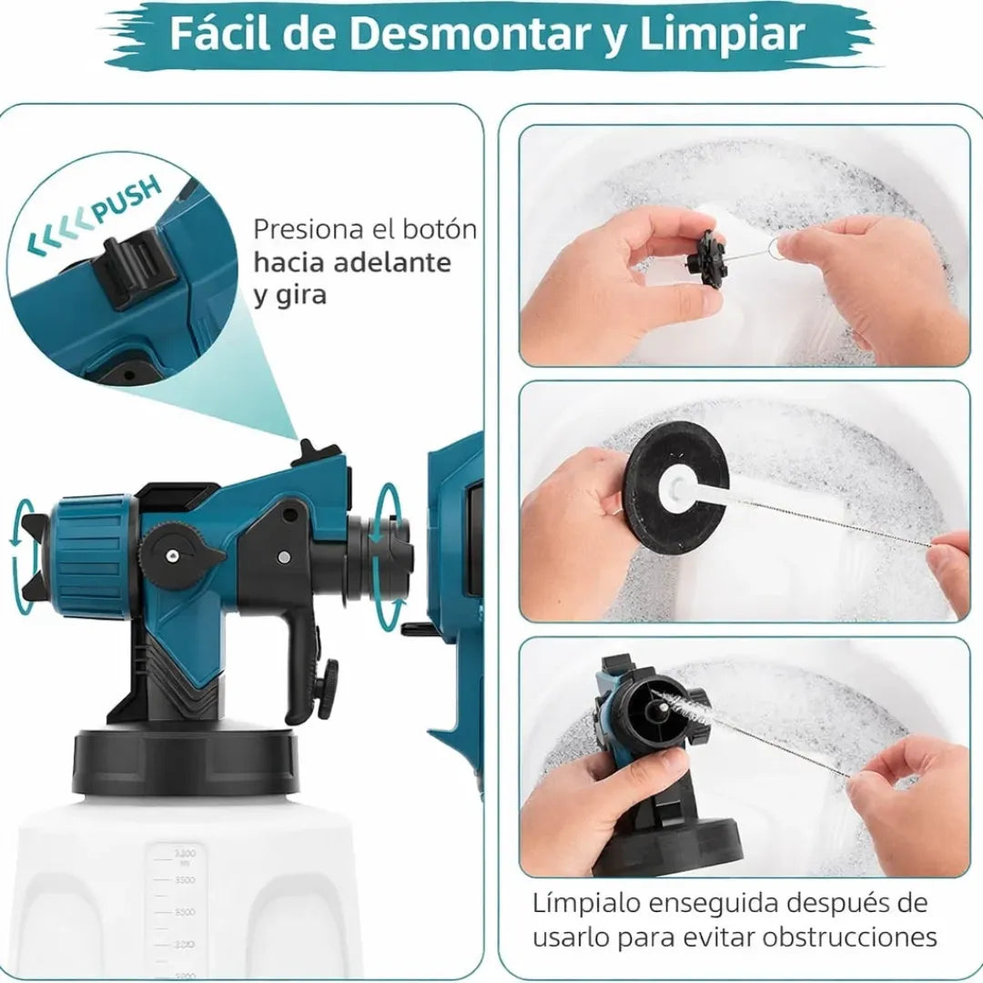 Pistola Eléctrica con Depósito 1400 ml