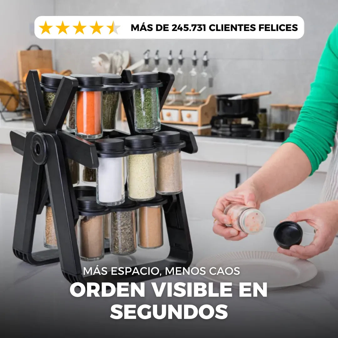SazónRack — Organizador Giratorio de Condimentos